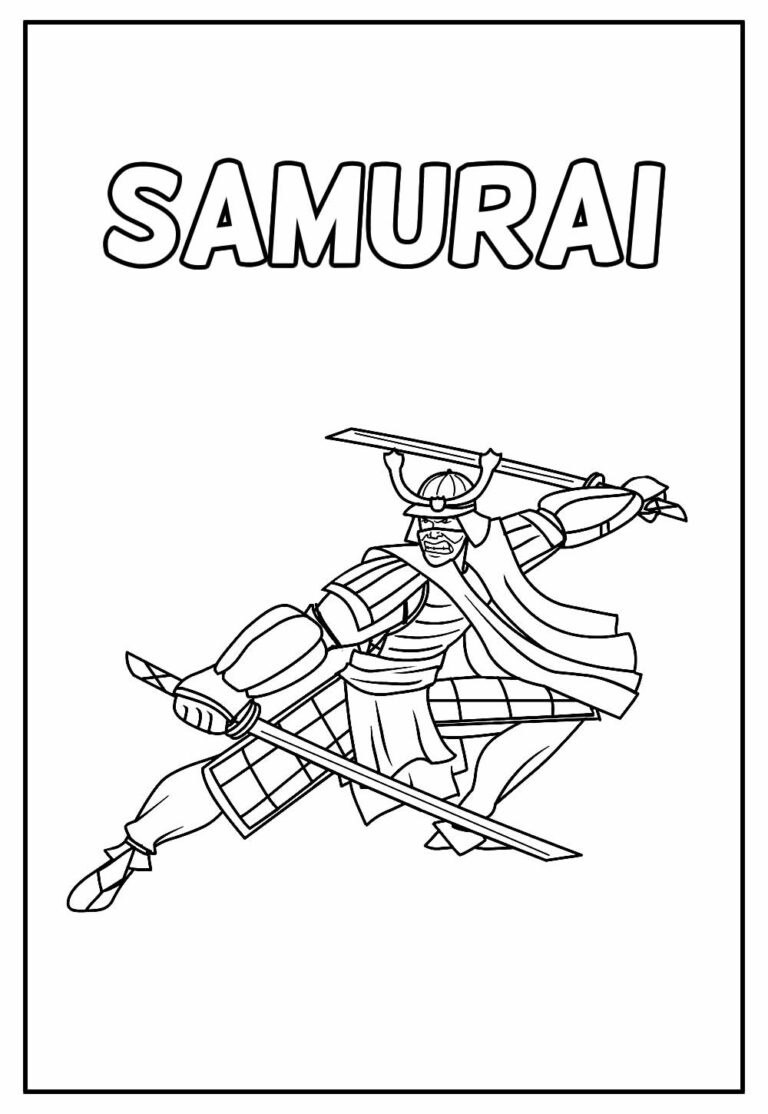 Desenhos De Samurai Para Imprimir E Colorir Pinte Online