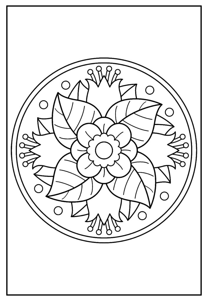 Desenho de Mandala para Colorir