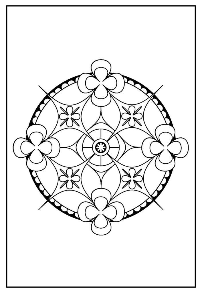 Desenho de Mandala para Colorir