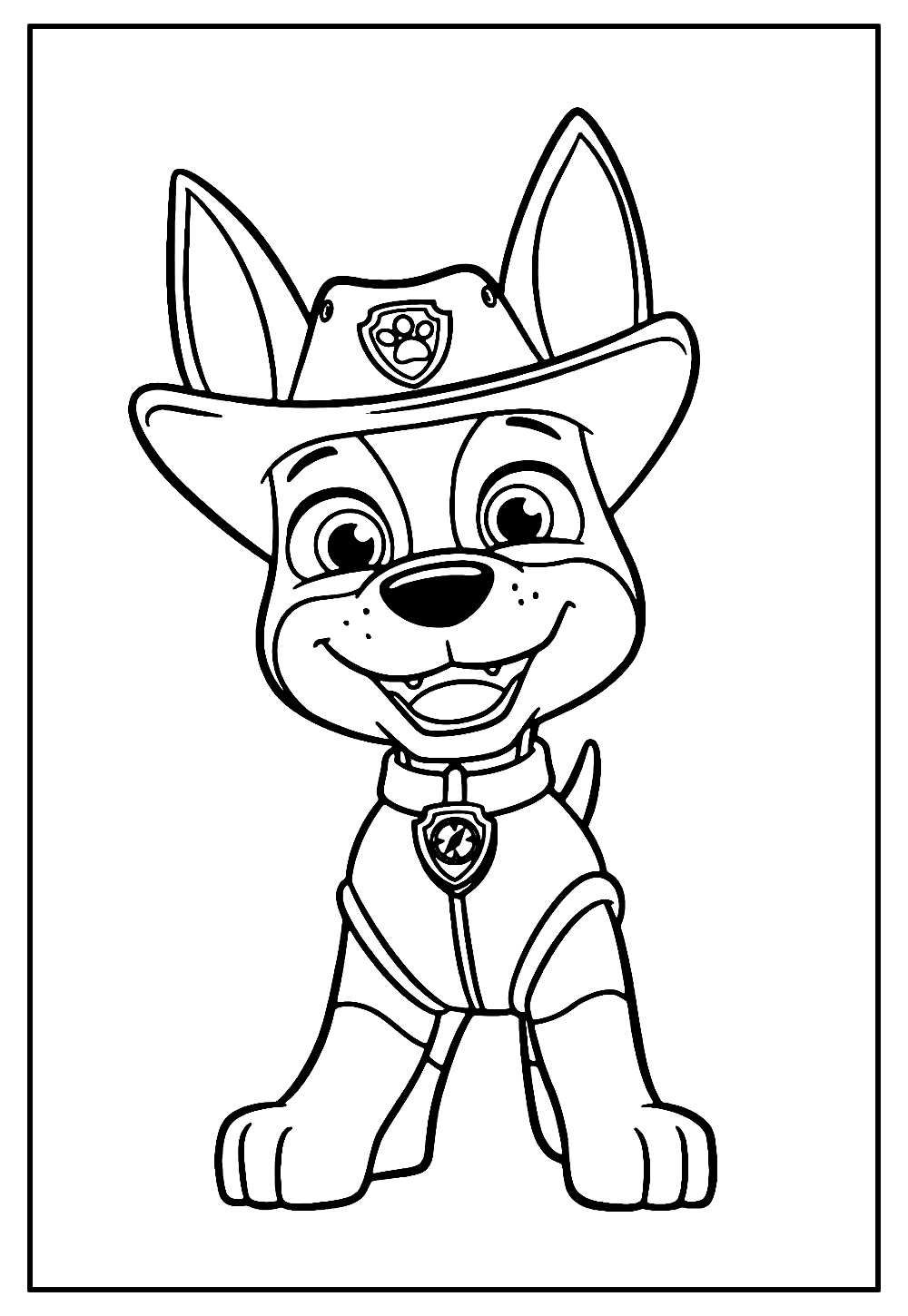 Zuma Patrulha Canina para Colorir - Desenho para Colorir