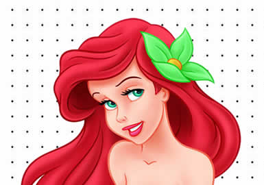 Princesa da Disney Ariel, A Pequena Sereia Pintando Desenho