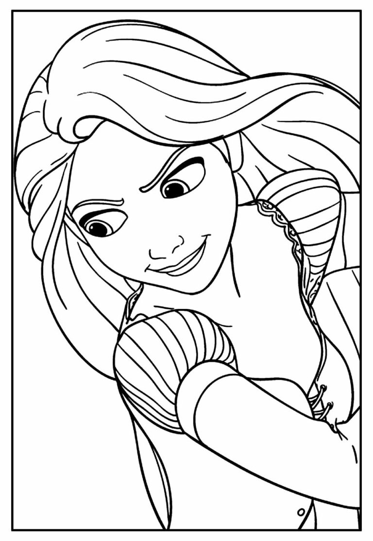 Desenhos da Rapunzel para imprimir e colorir - Pinte Online