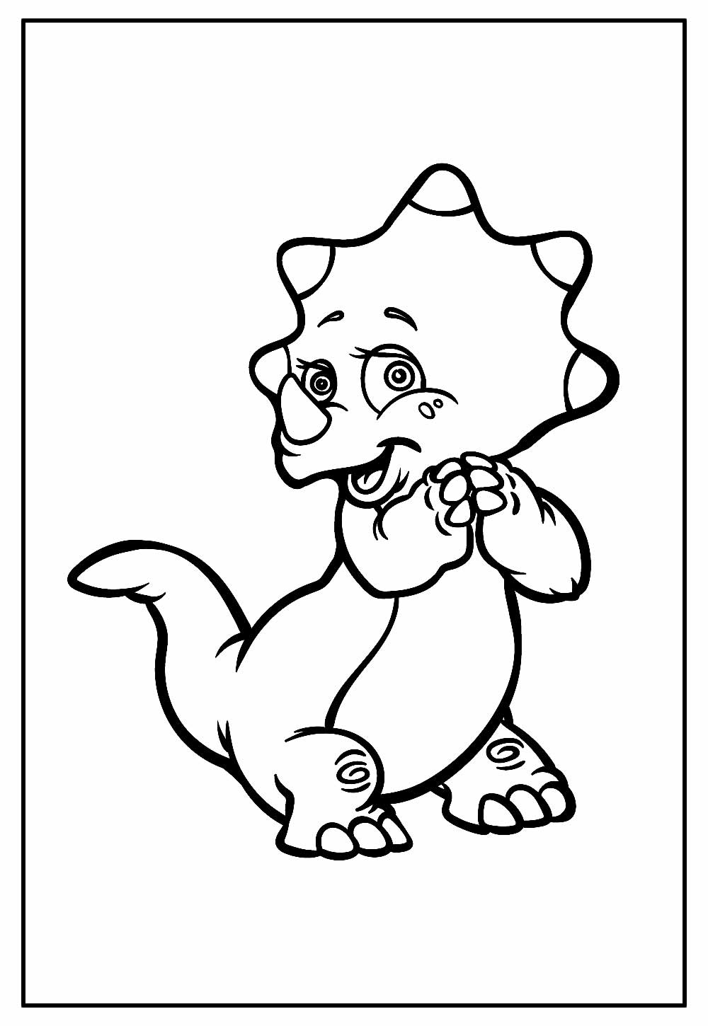 Desenhos para Colorir e Pintar - Dinossauros - Desenhos Para Colorir