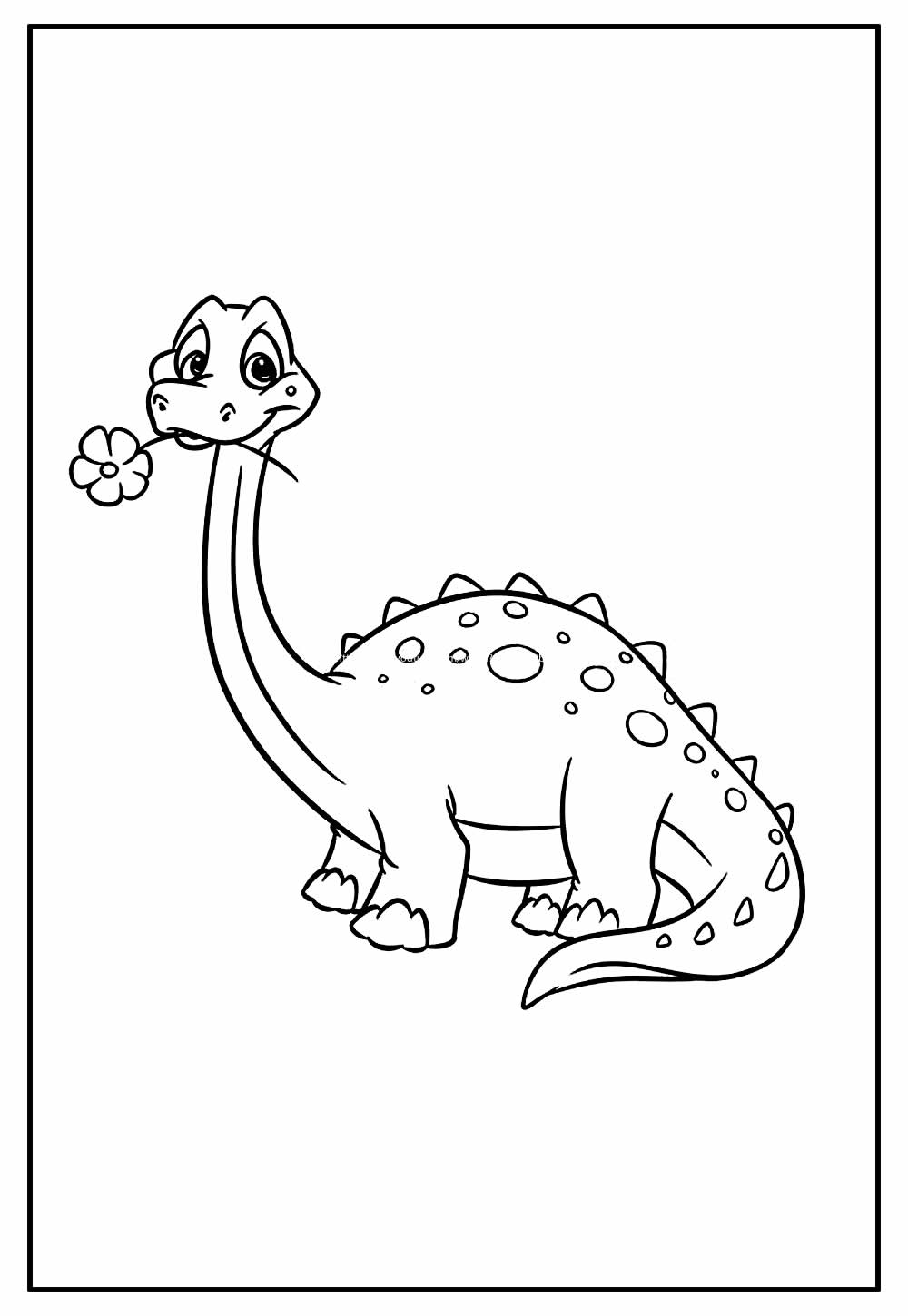 Dinossauro simples para colorir - Imprimir Desenhos