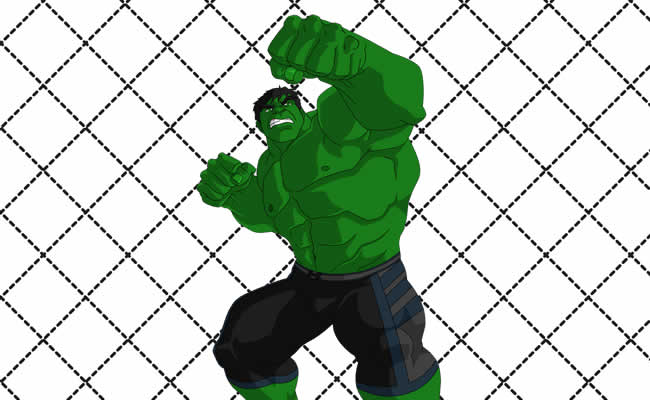Desenho para imprimir e colorir do Hulk