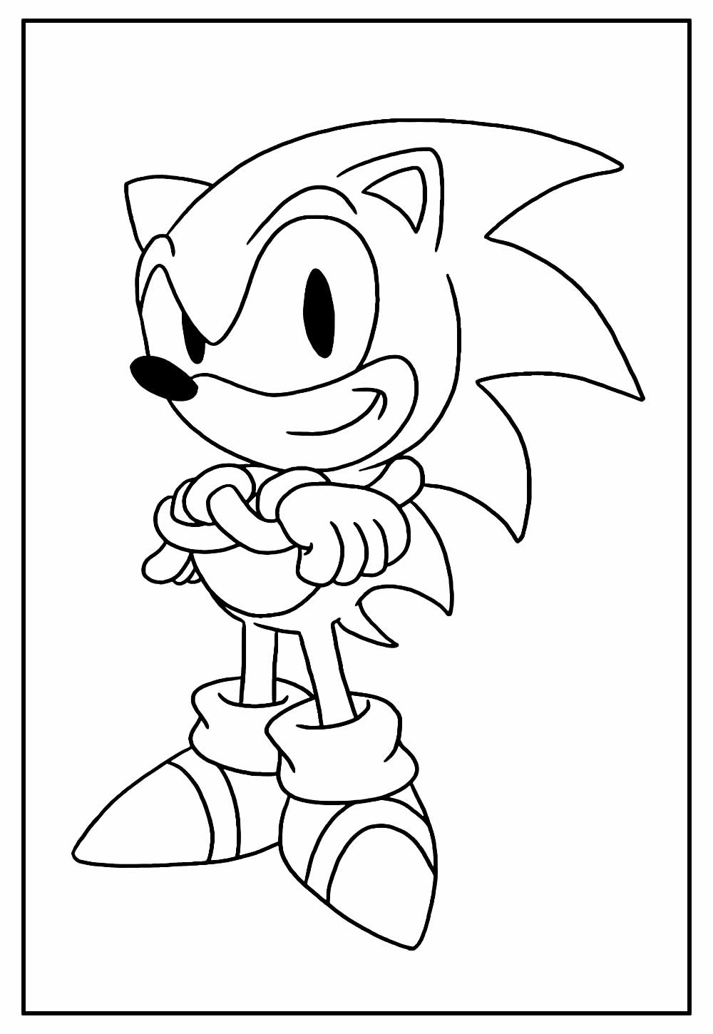 Desenhos do Sonic para imprimir e colorir - Pinte Online