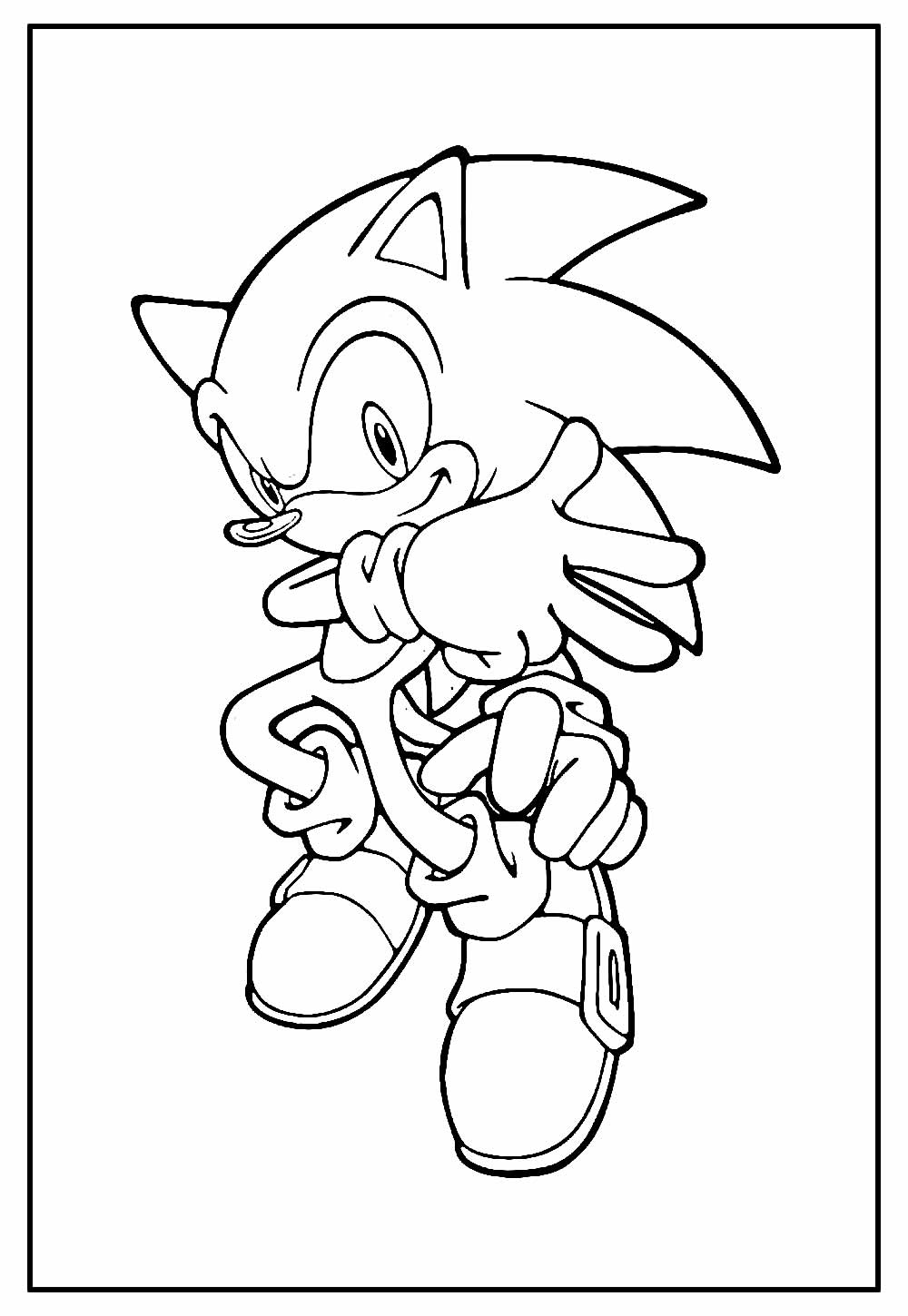 Desenho Super Sonic para colorir