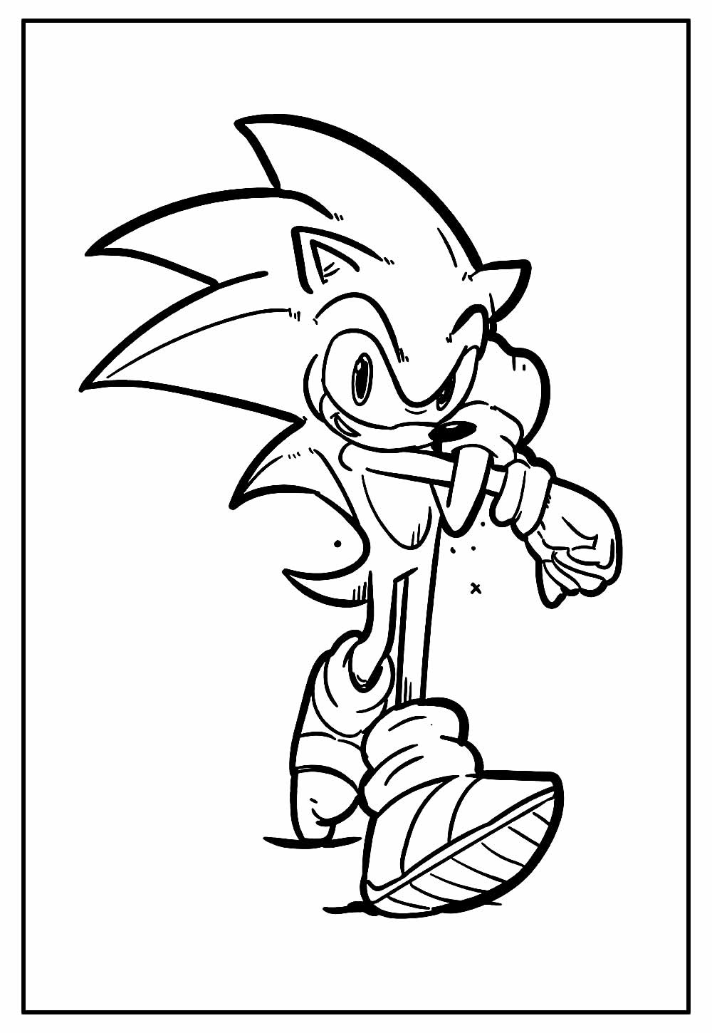 Desenhos de Sonic para Colorir