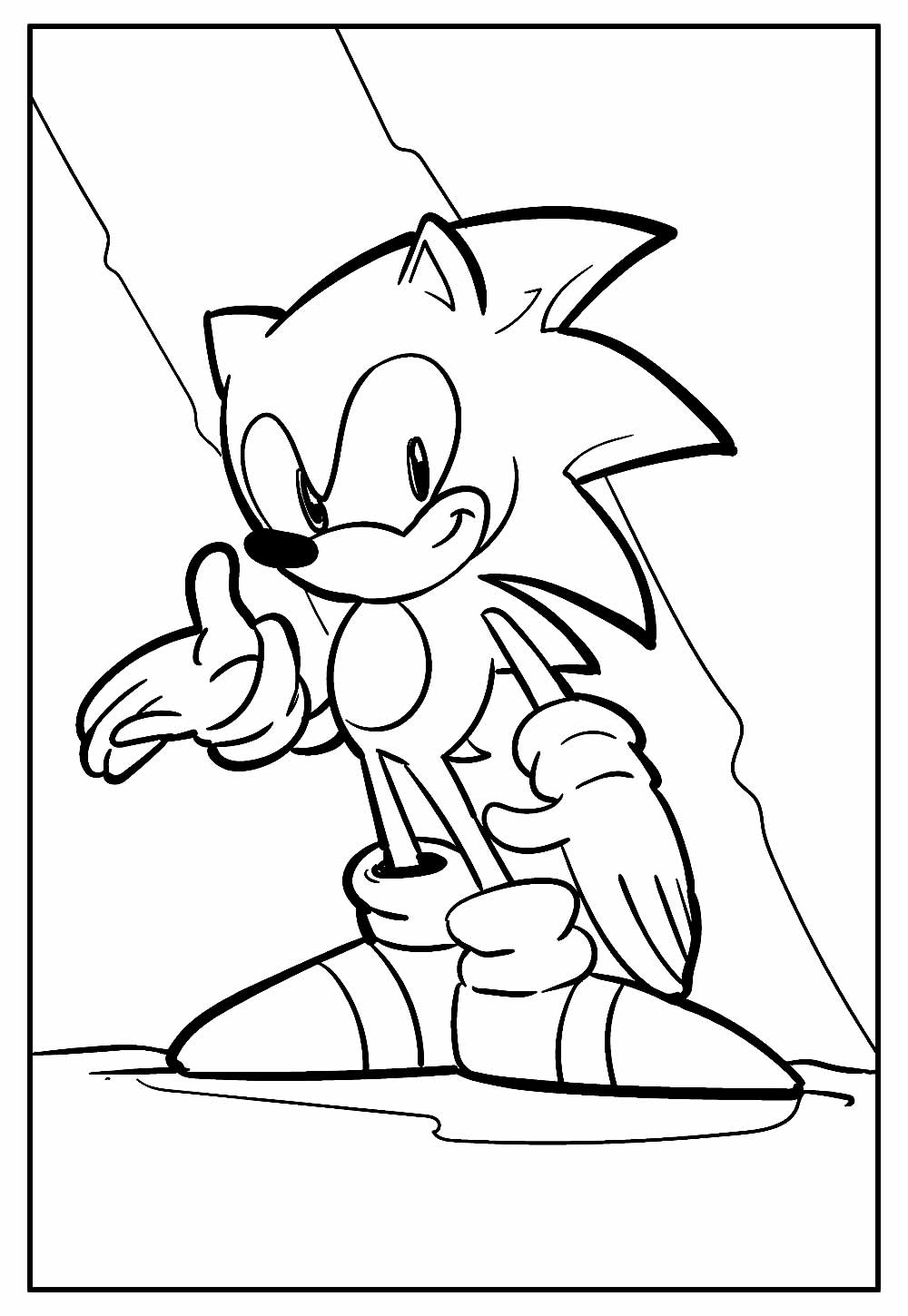 Desenhos do Sonic para imprimir e colorir - Pinte Online