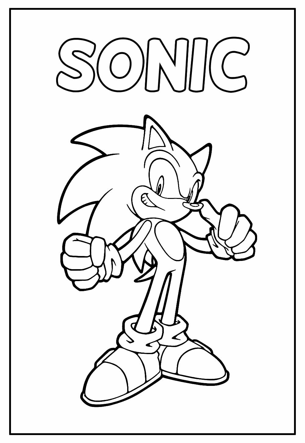 Colorindo o Sonic I Desenhos coloridos 