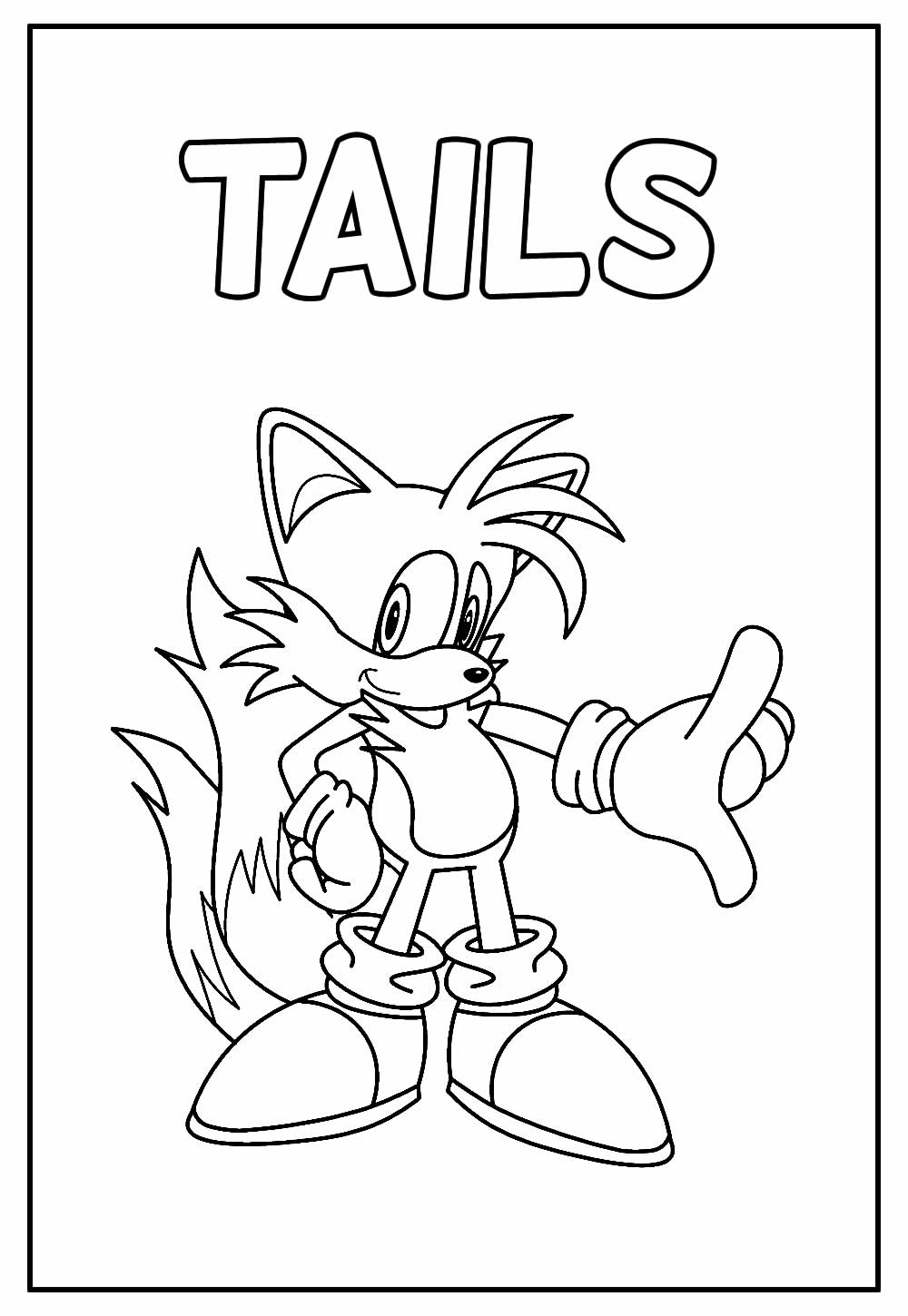 Desenhos do Sonic para imprimir e colorir - Pinte Online