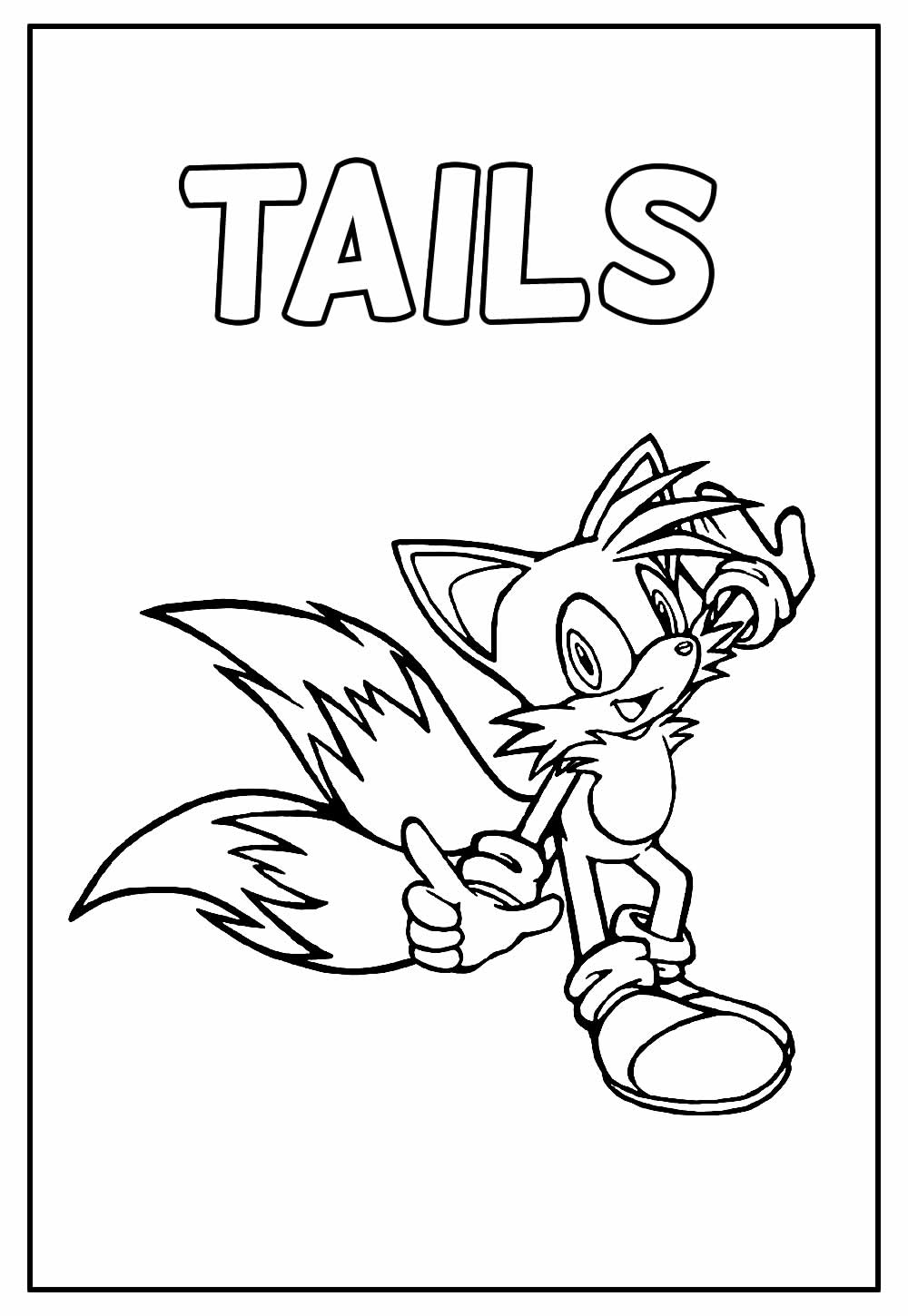 como desenhar o Tails do Sonic - how to draw sonic tails 