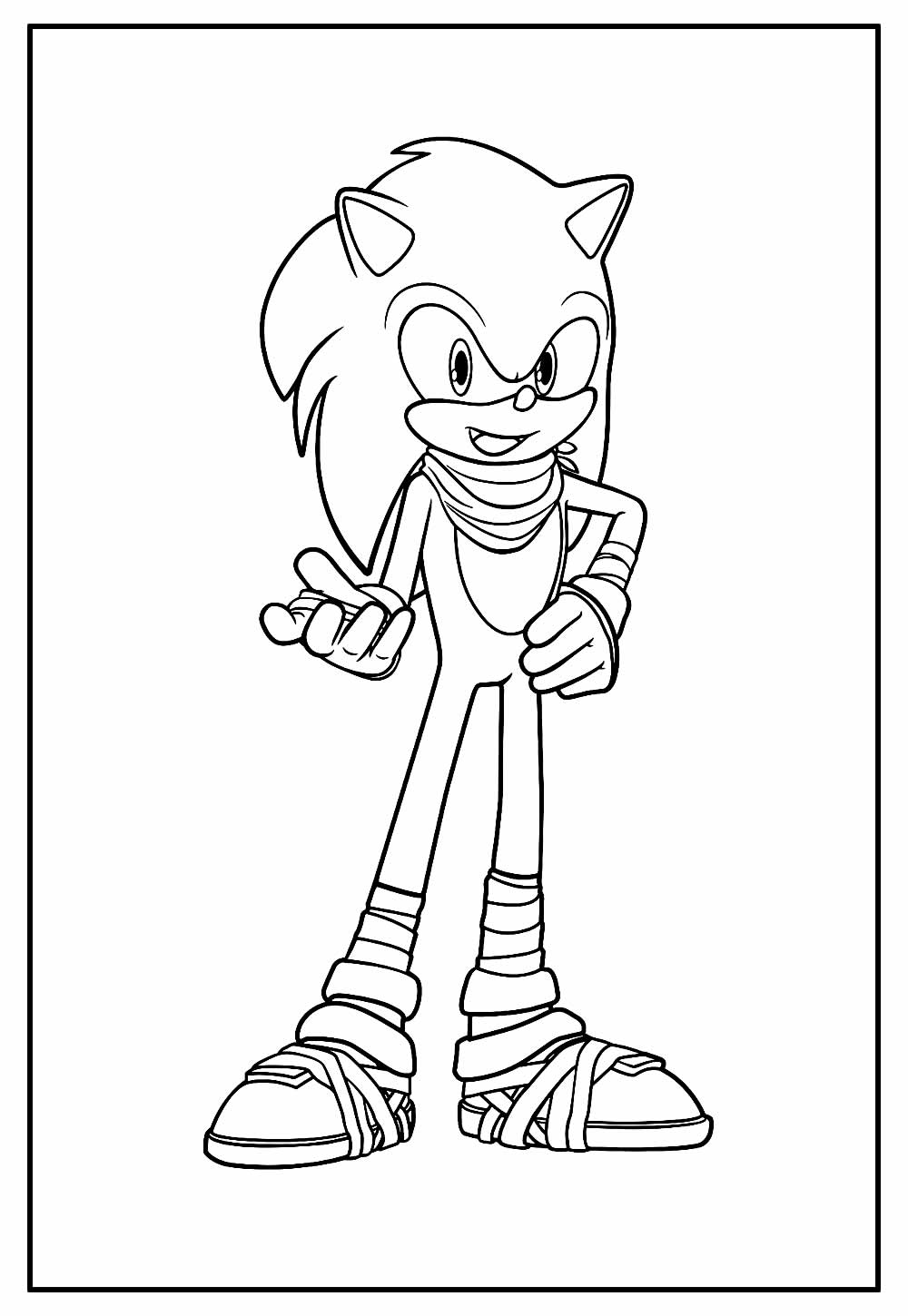 Desenho - Sonic (colorido)