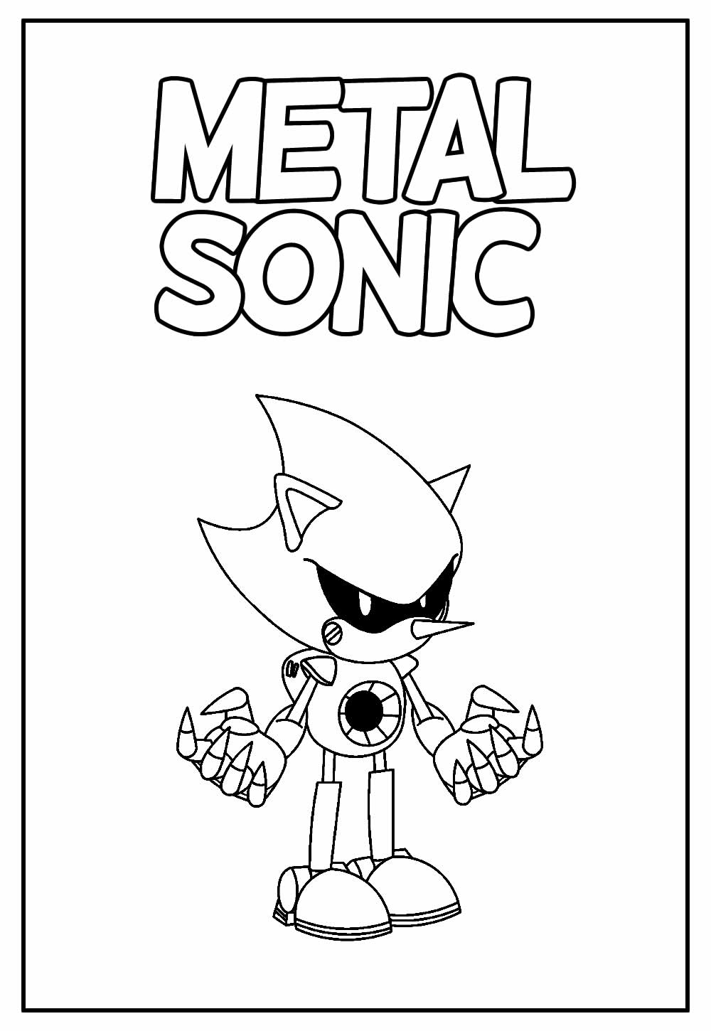 Desenhos de colorir-Sonic