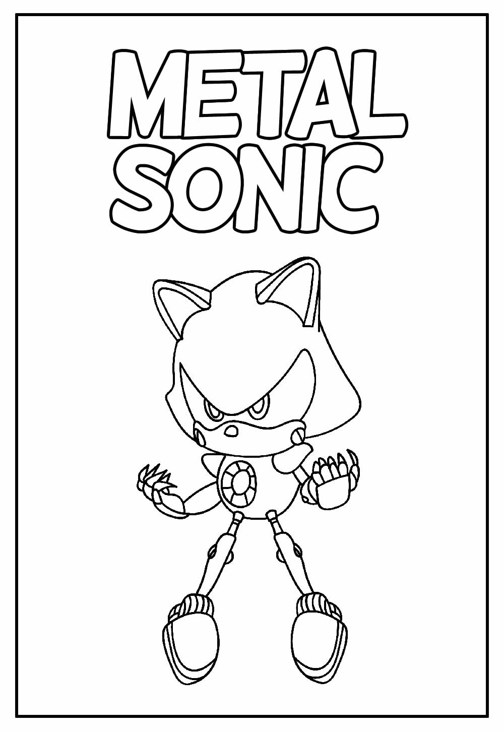 Desenhos de Sonic para colorir - Páginas de colorir imprimíveis  gratuitamente