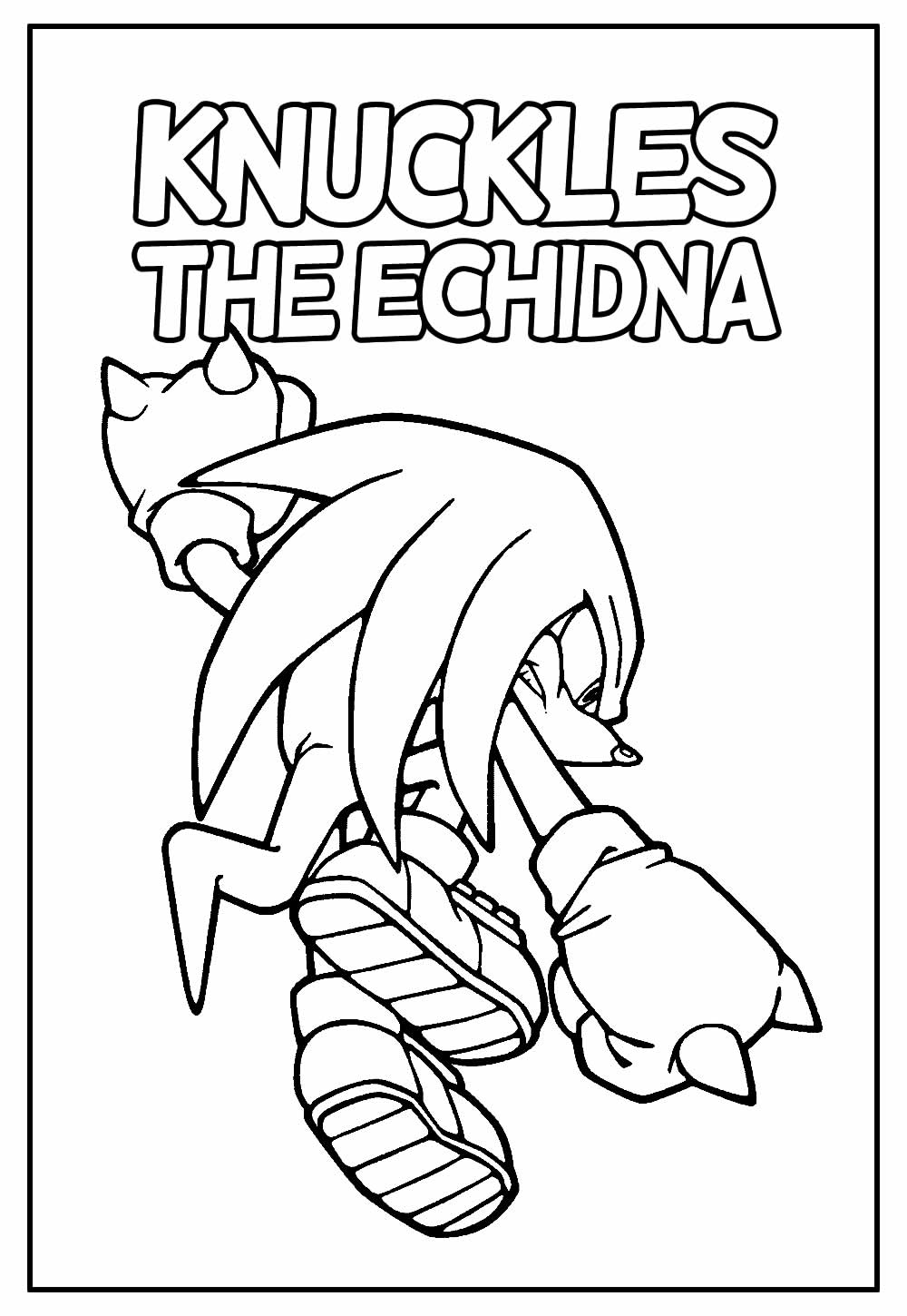 59 desenhos do Sonic para colorir