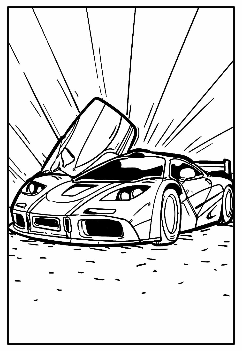 Carro De Corrida Desenho Para Colorir - Ultra Coloring Pages