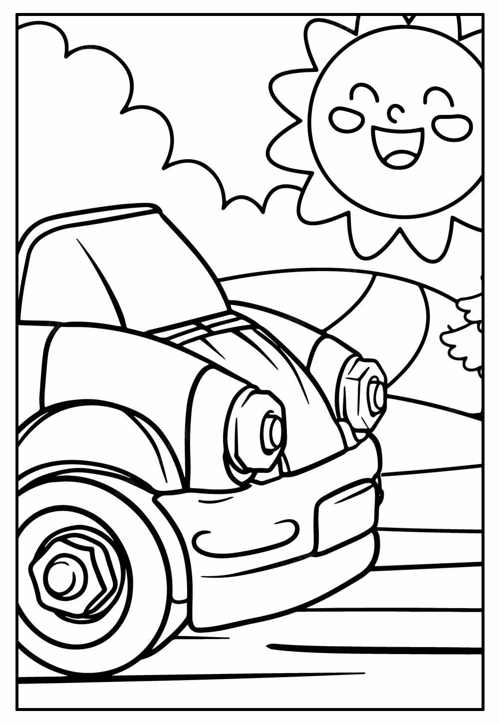 Desenhos de Carros para colorir - Pinte Online