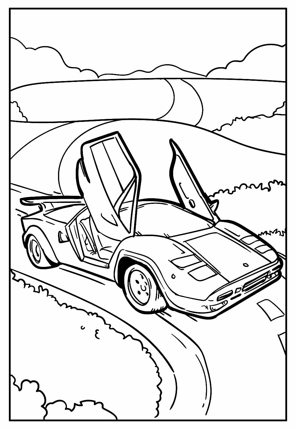 Desenhos de Carros para colorir - Pinte Online