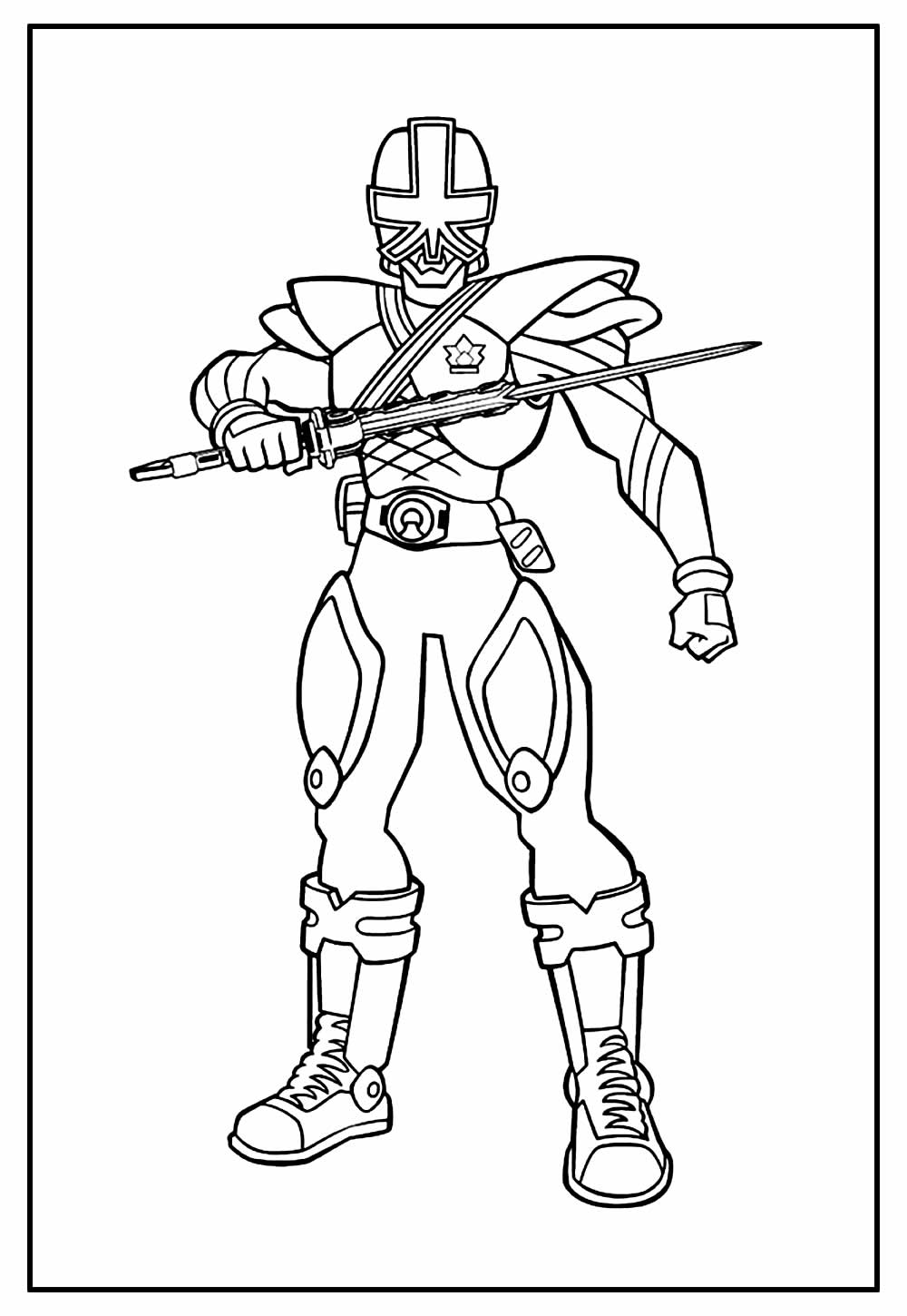Desenho de Power Rangers para colorir