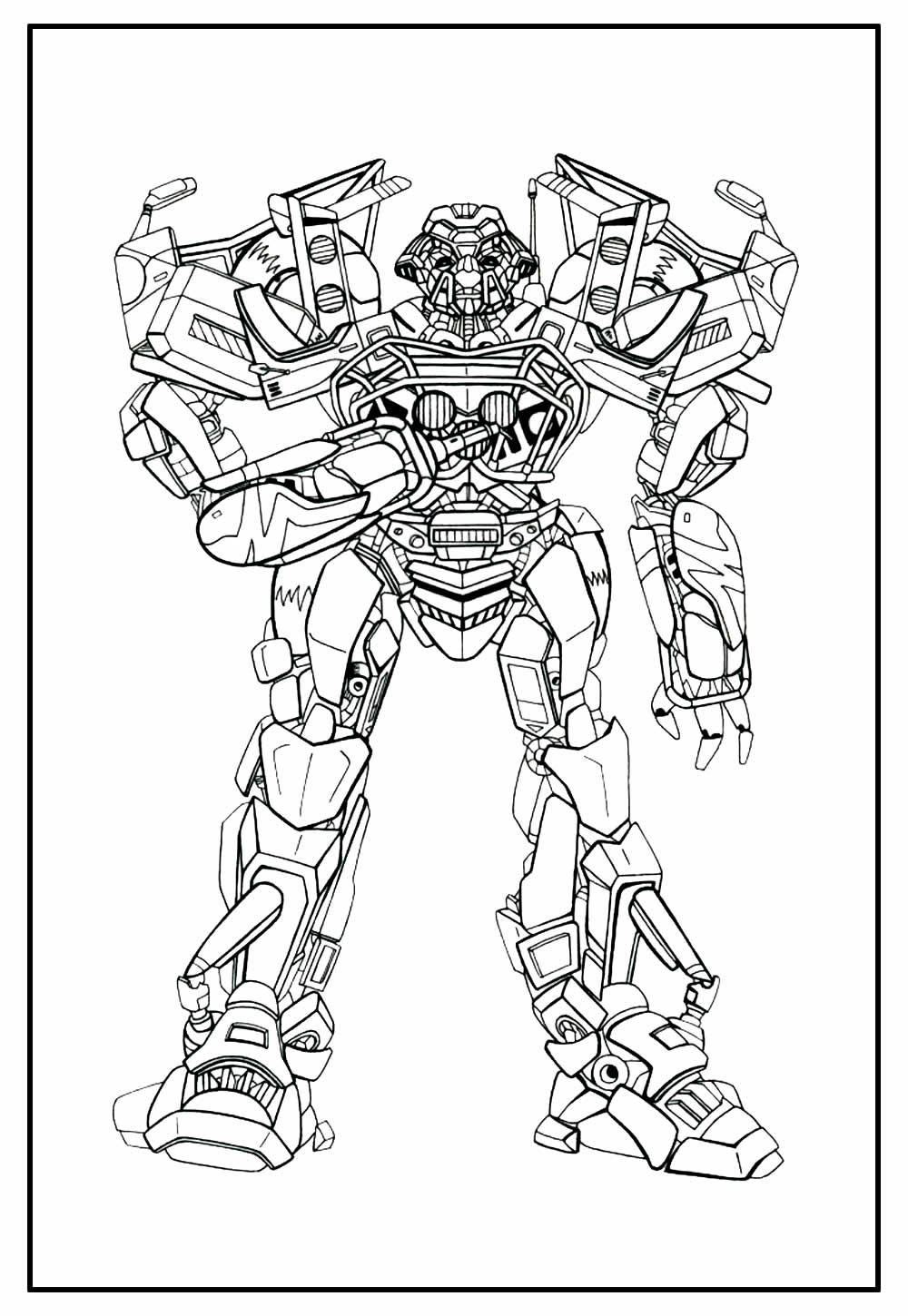 Desenho de Transformers para pintar