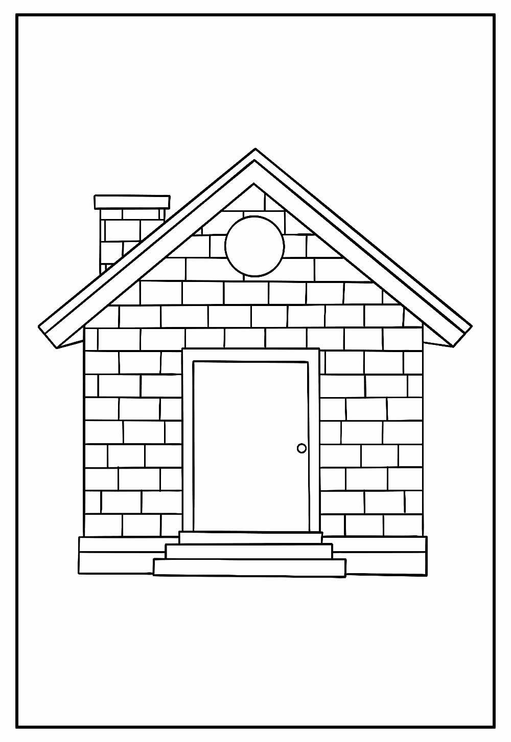 Desenho de Casa para imprimir