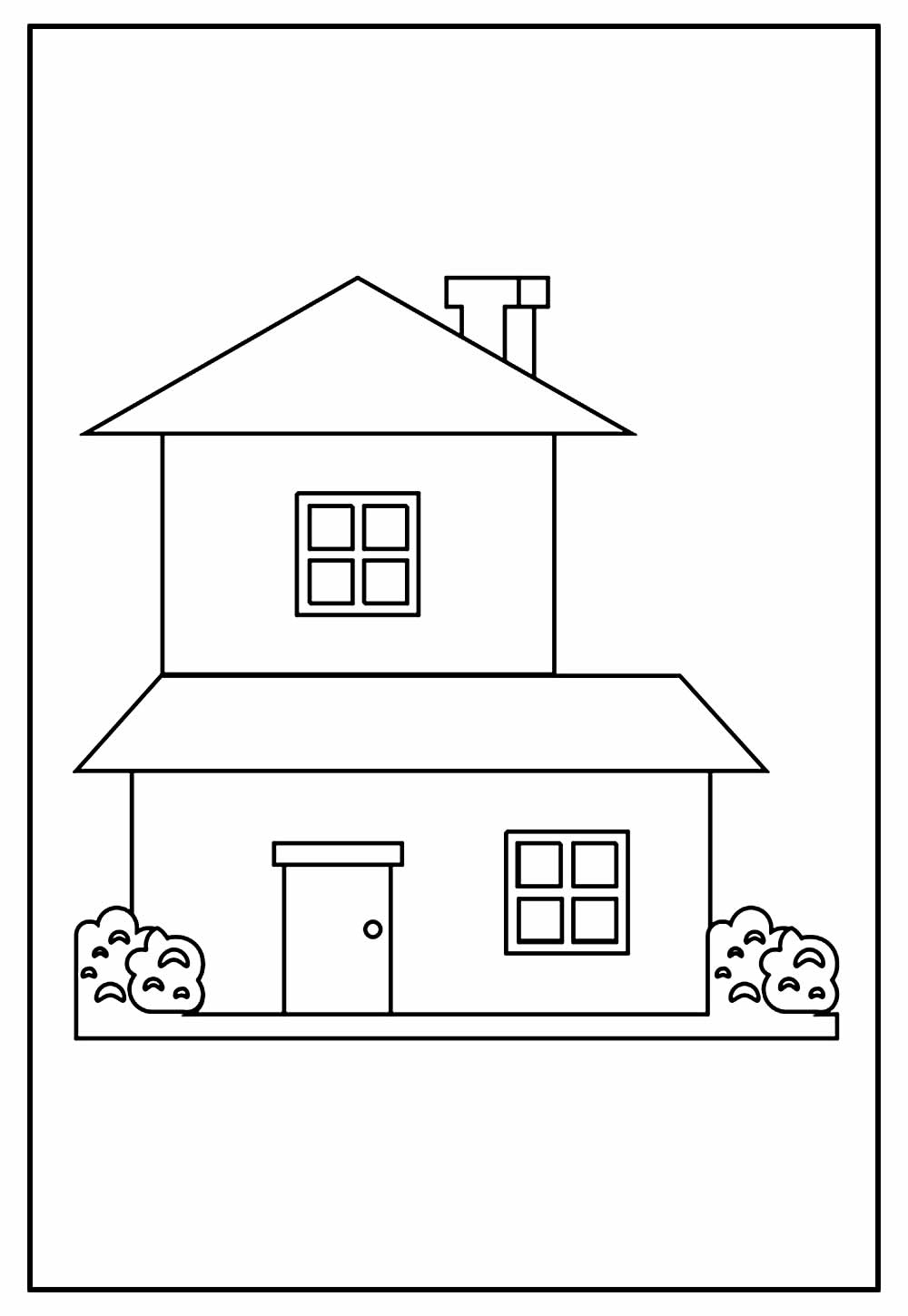 Desenho para imprimir de Casa