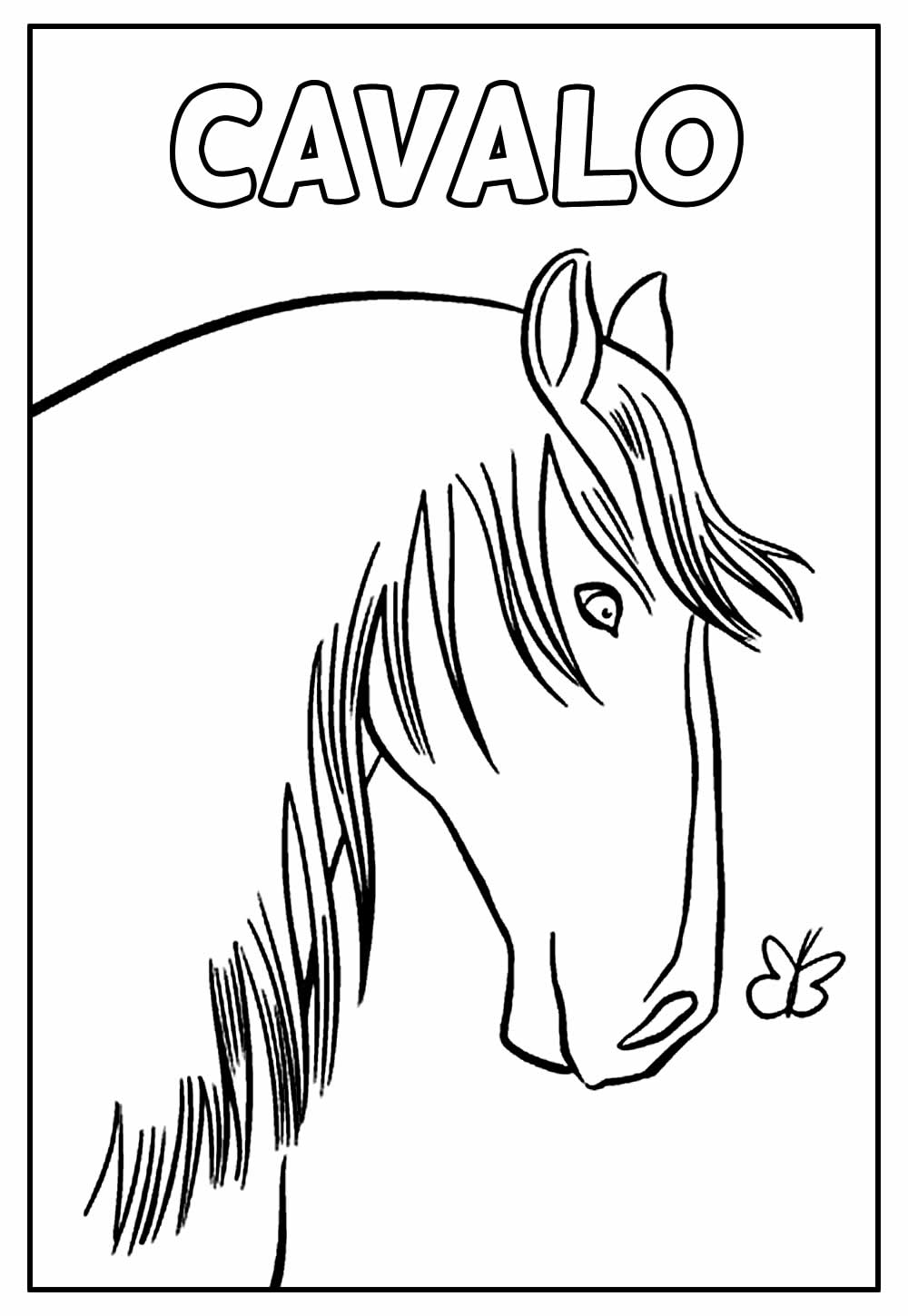 Desenho de Cavalo para imprimir