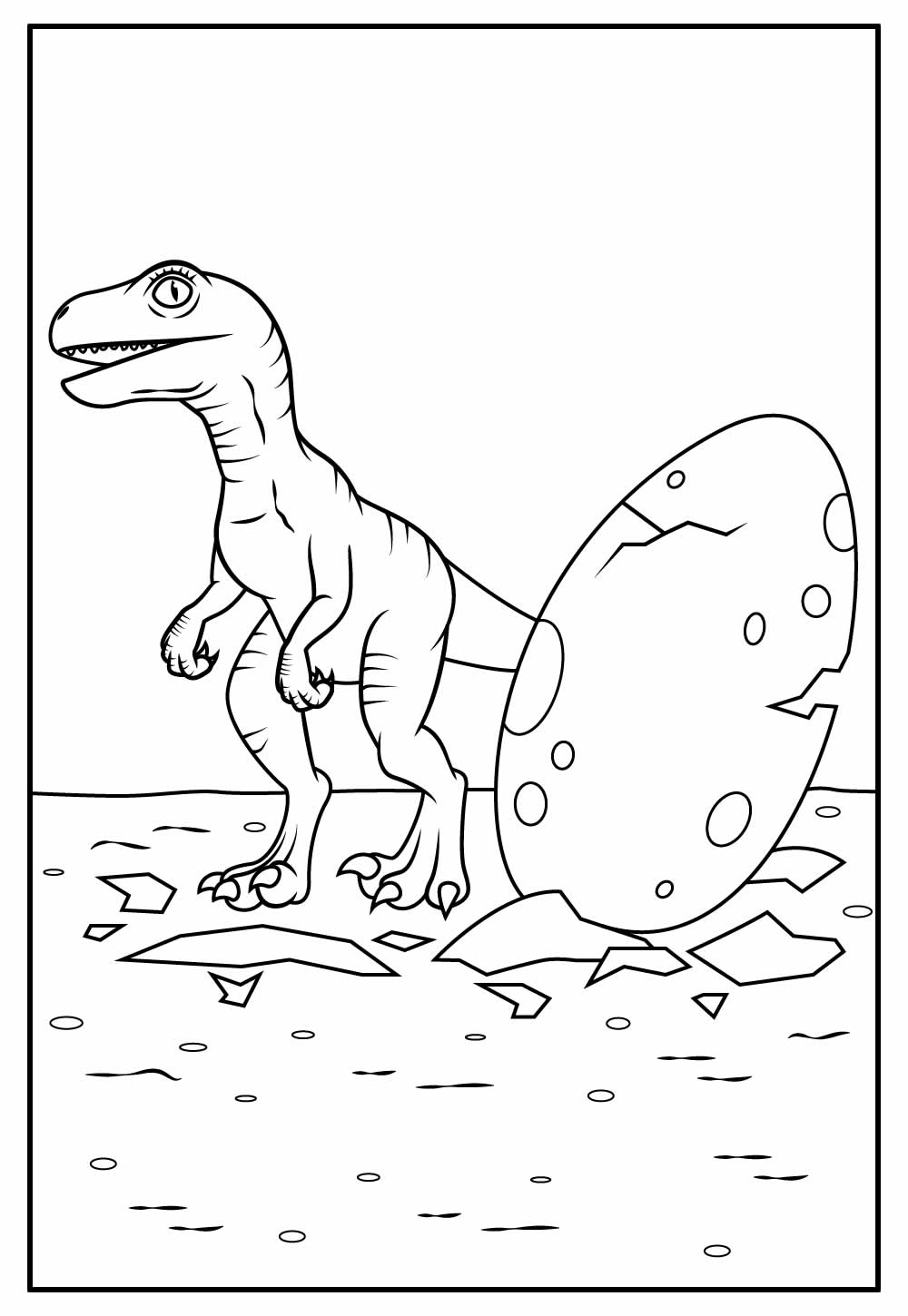 Desenho de Jurassic Park para imprimir e colorir