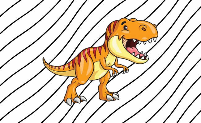 Desenhos de T-Rex para imprimir e colorir