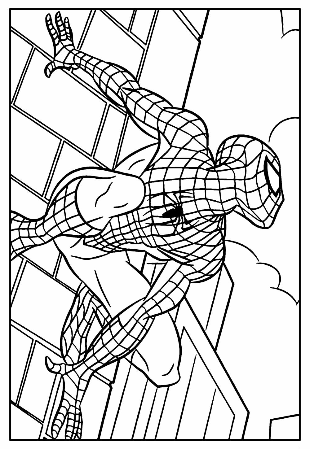 print desenhos: Desenho do Homem Aranha para colorir, desenho do