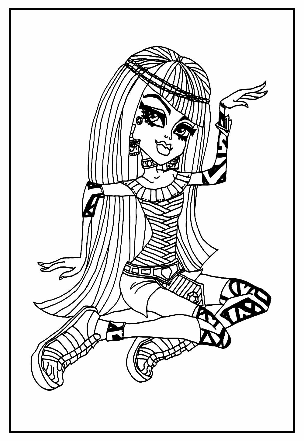 Desenho de Monster High para colorir