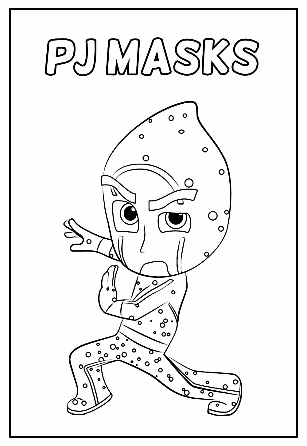 Desenho de PJ Masks para colorir