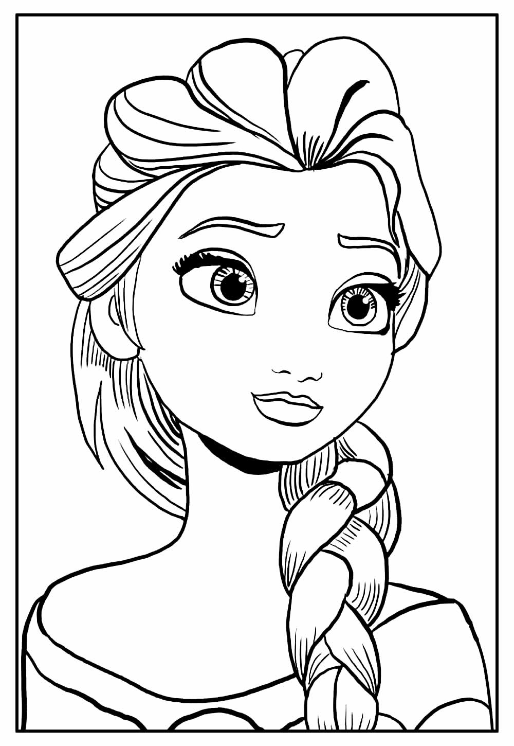 Desenhos de Elsa Frozen para colorir