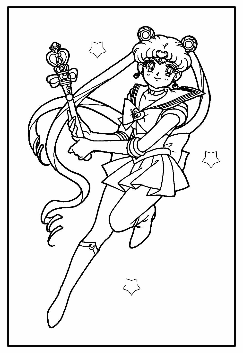 Desenho da Sailor Moon para colorir
