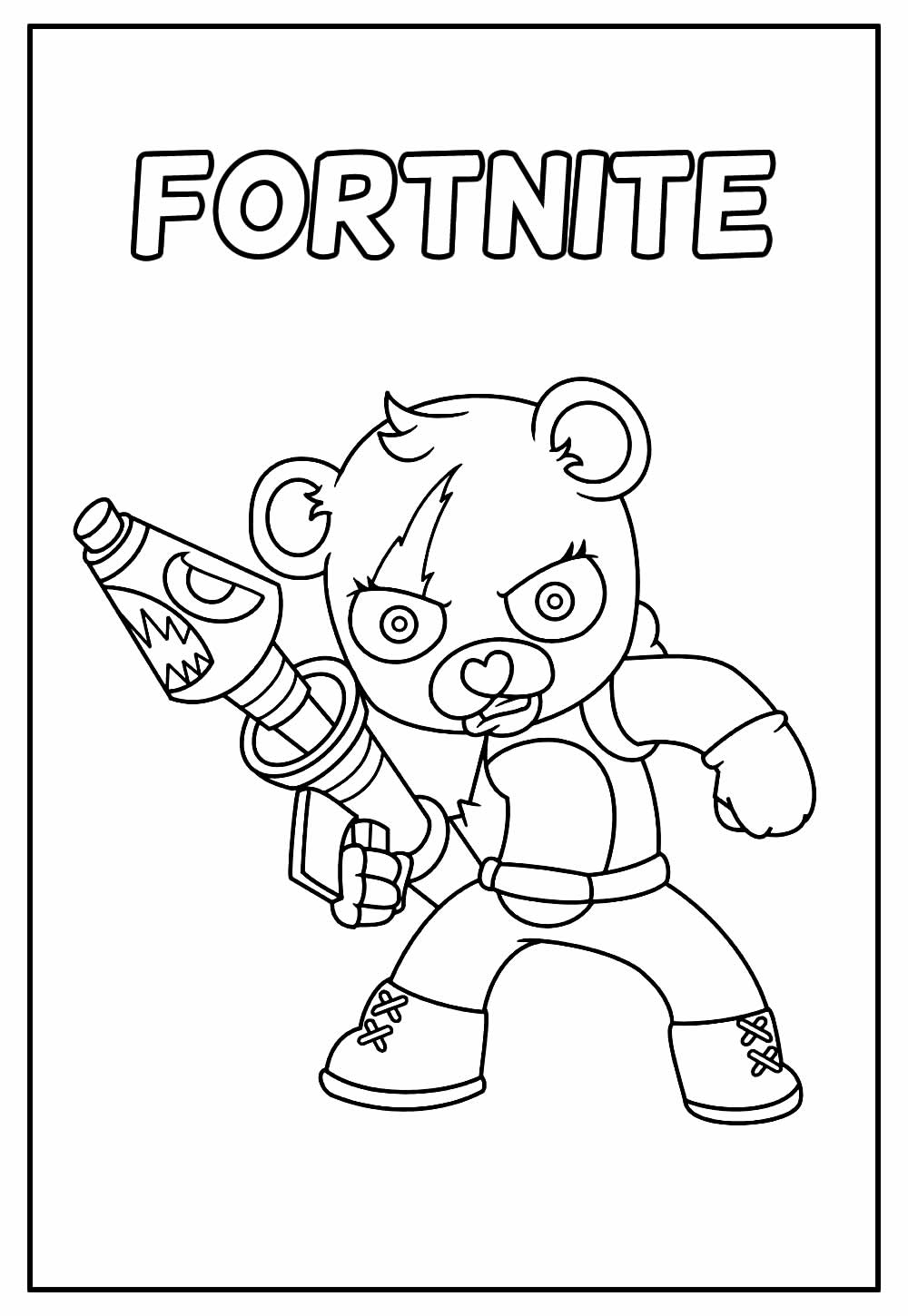 Desenhos de Fortnite para colorir