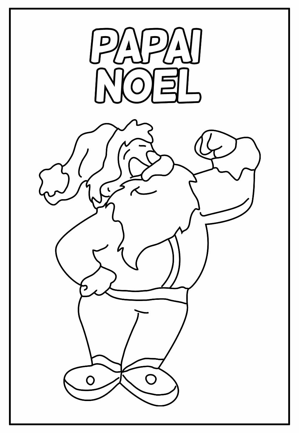 Desenho Educativo do Papai Noel