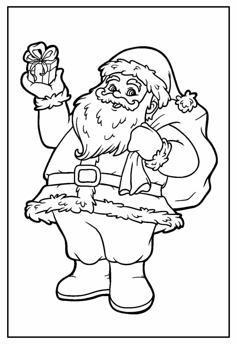 Desenhos do Papai Noel para imprimir e colorir - Pinte Online