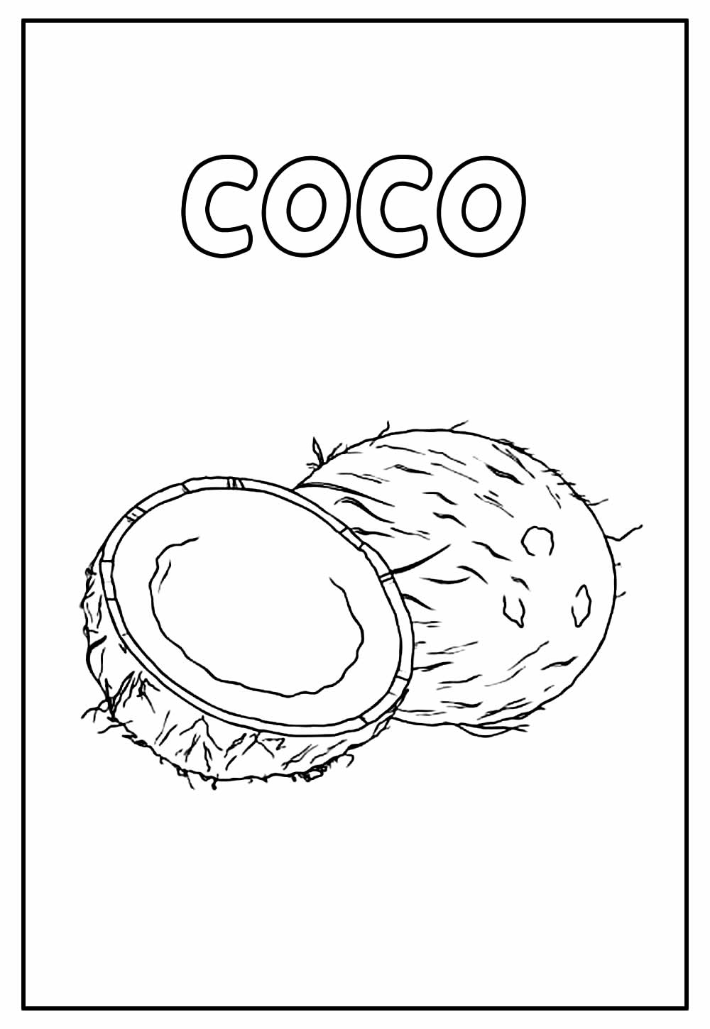 Desenho para pintar de Coco