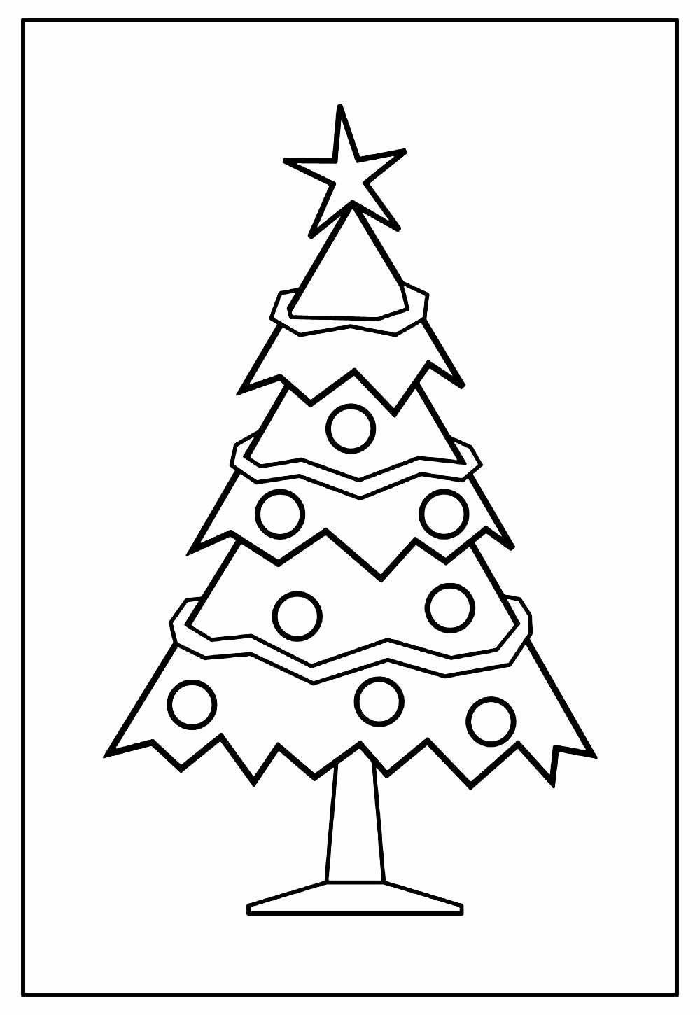 Desenho para imprimir de Árvore de Natal