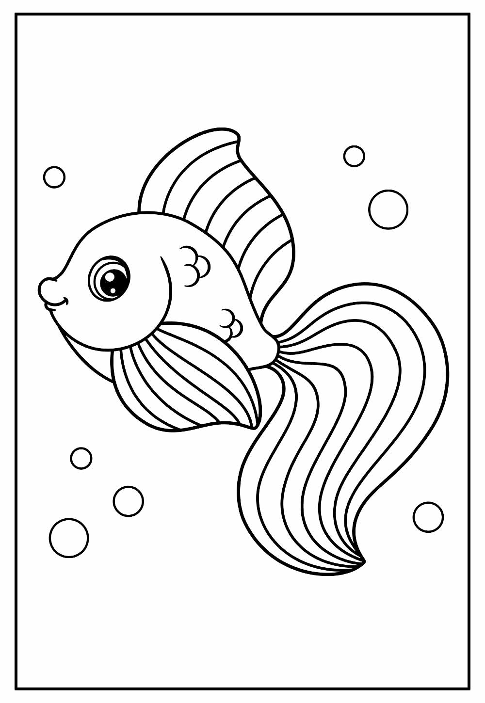 Desenho de Peixe infantil para Colorir - Colorir.com