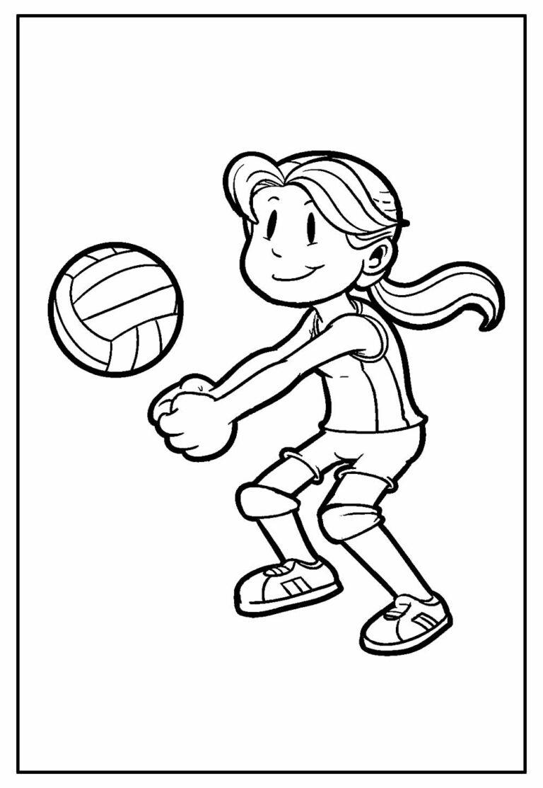 Desenhos de Vôlei para colorir e imprimir - Pinte Online