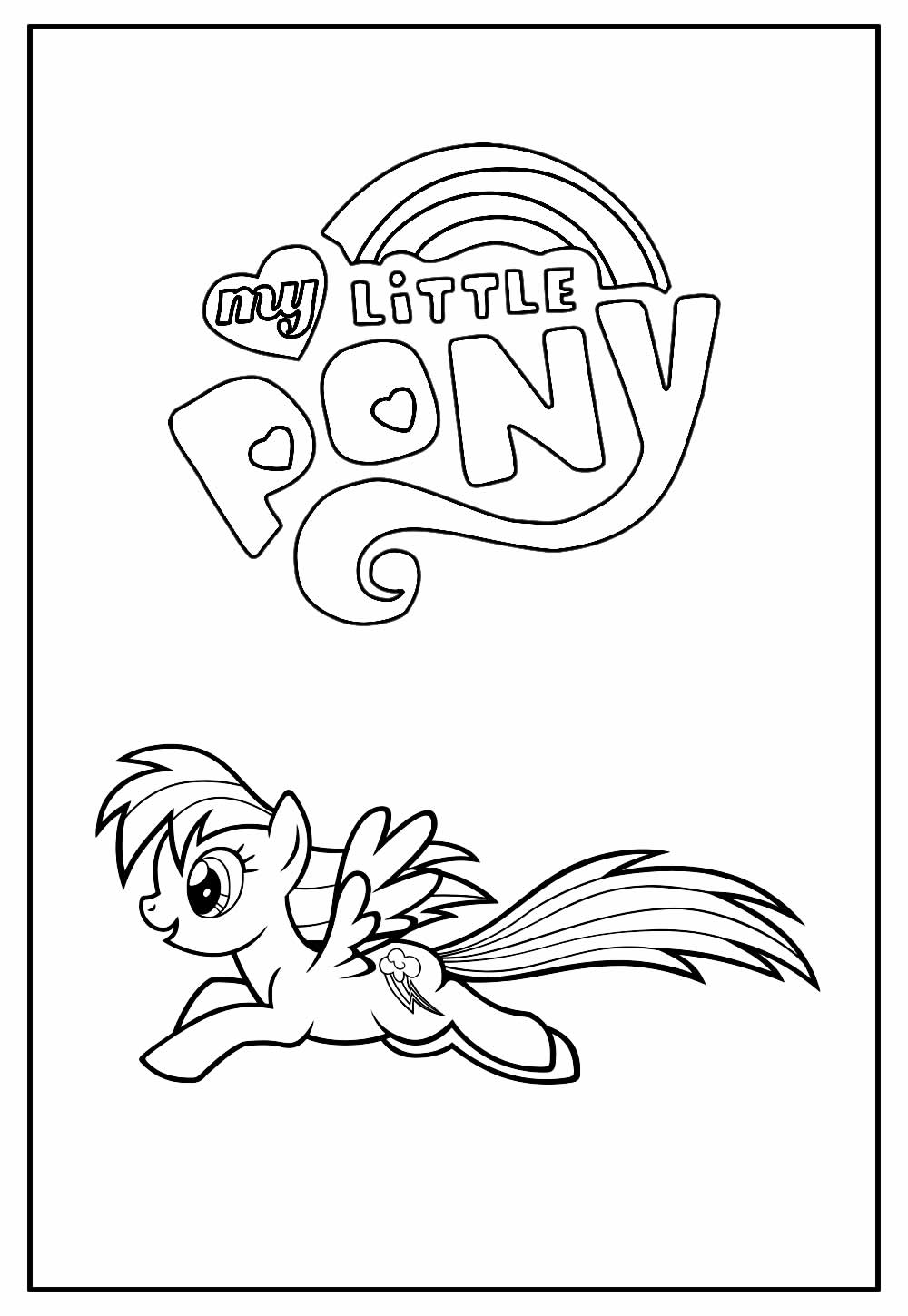 Desenhos de My Little Pony para colorir, jogos de pintar e imprimir