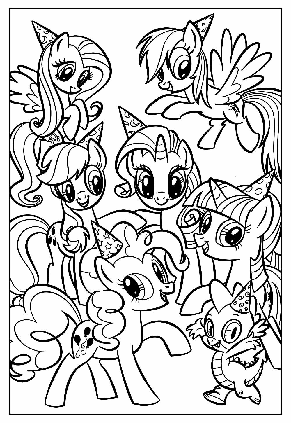 Desenhos para imprimir e colorir My Little Pony
