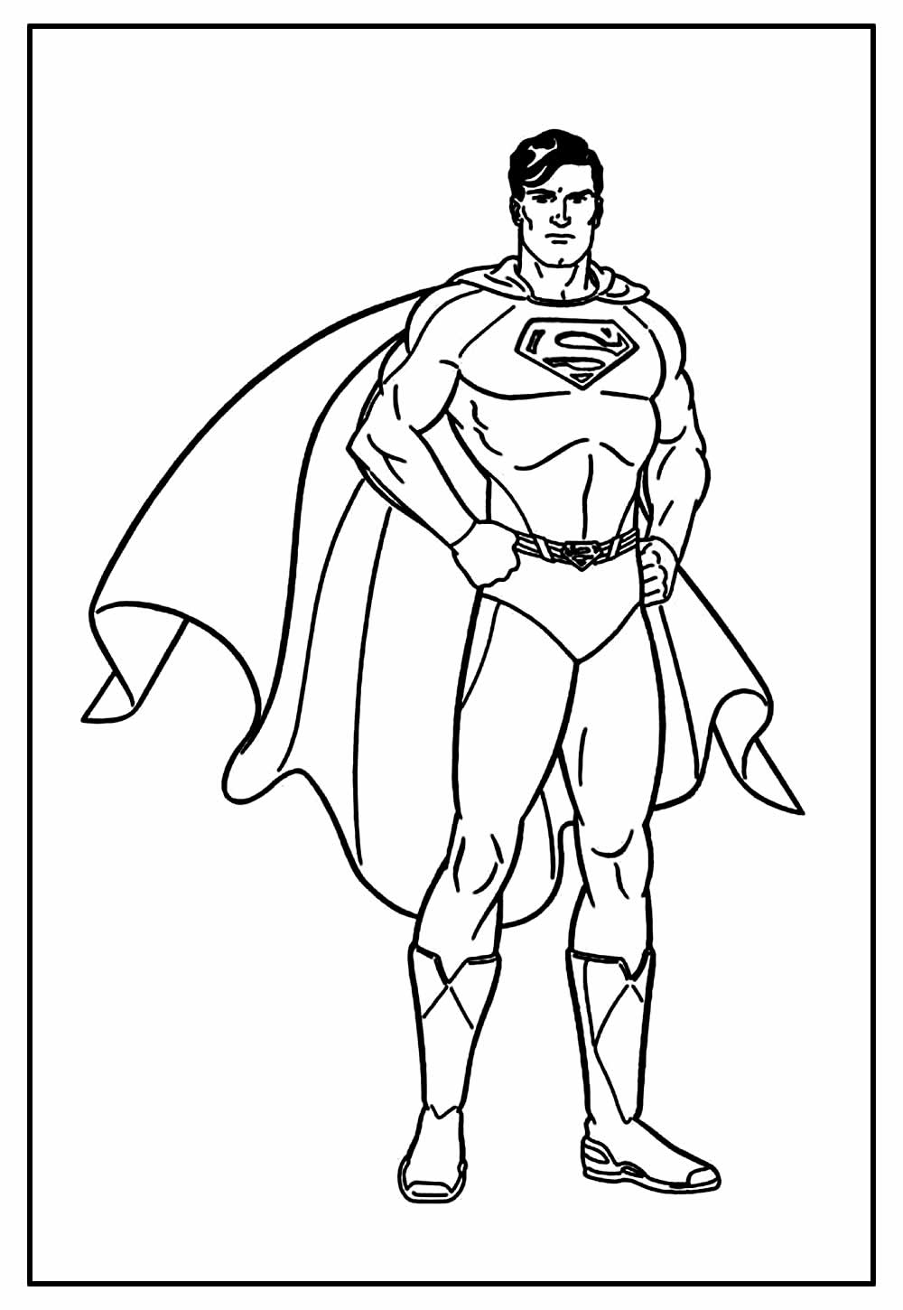 Desenho do Super-homem para colorir