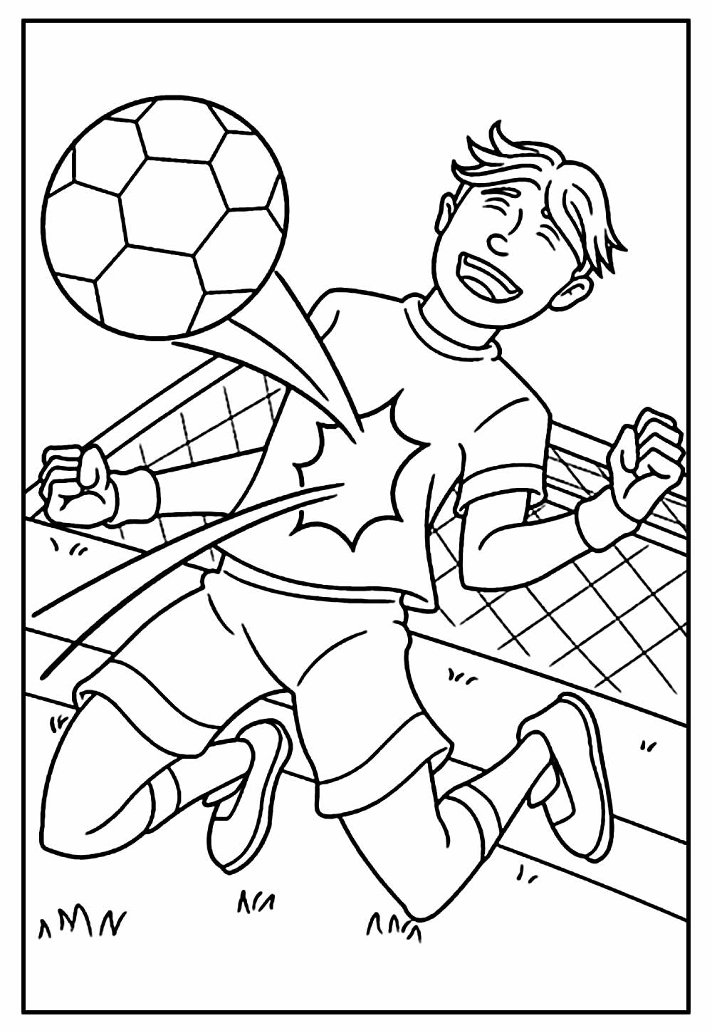 Desenho de Futebol para Colorir - Colorir.com