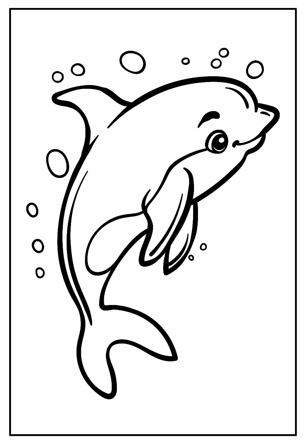 Desenho de Golfinho para colorir