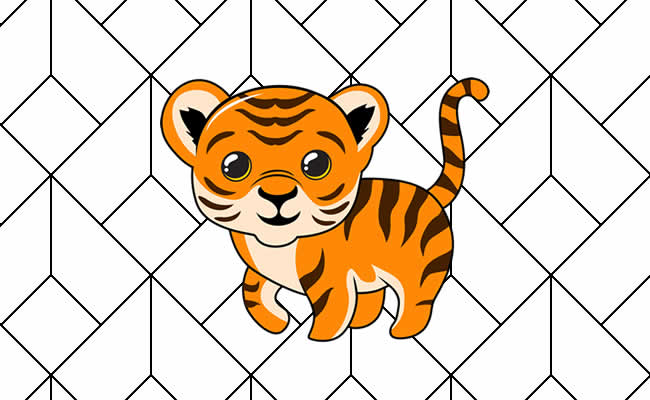 Desenhos de Tigre para colorir