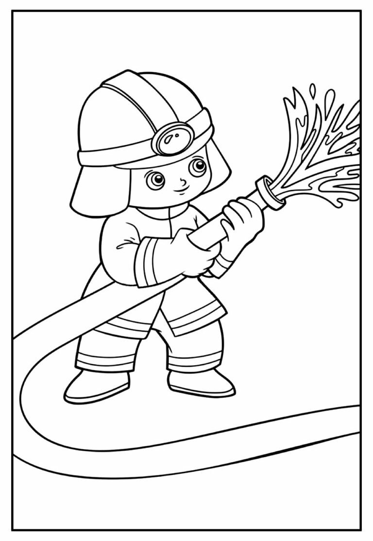 Desenhos de Bombeiro para colorir e imprimir - Pinte Online