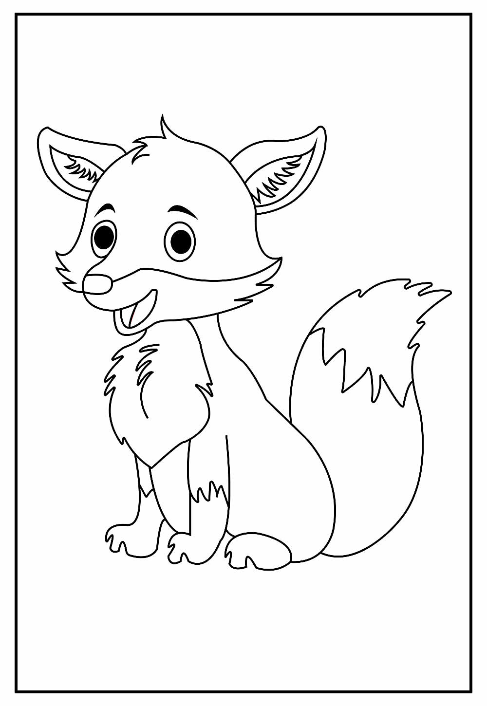 Desenhos para colorir de Raposas para imprimir e colorir - Raposas -  Coloring Pages for Adults